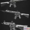 1527190 - PBR Game 3D Models - Assault Rifle 3D Max