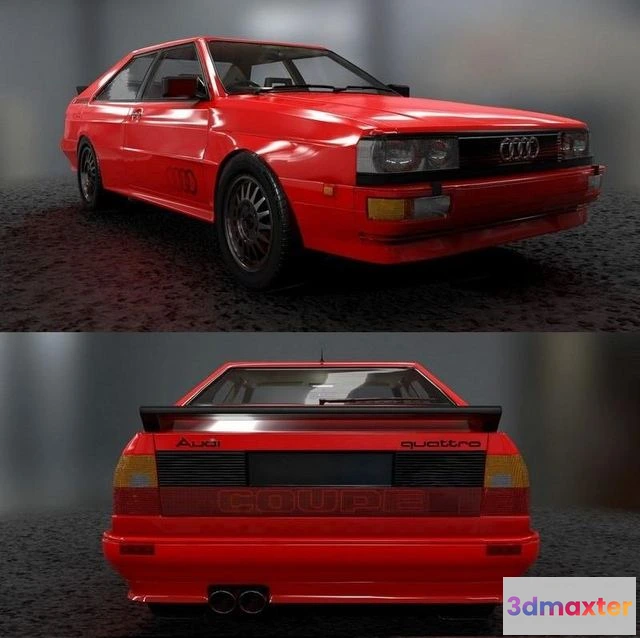 1527198 - PBR Game 3D Models - Audi Quattro 1986 3D Max