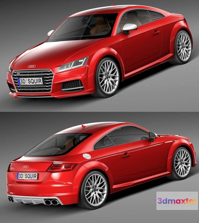 1527200 - PBR Game 3D Models - Audi TTS Coupe 2015 3D Max