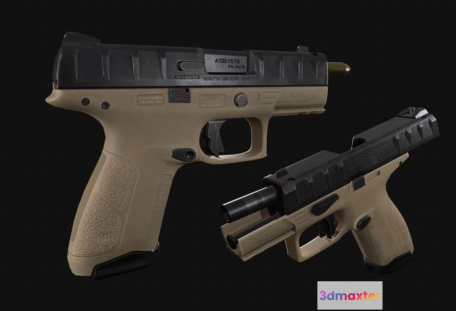 1527208 - PBR Game 3D Models - Beretta APX Centurion 3D Max