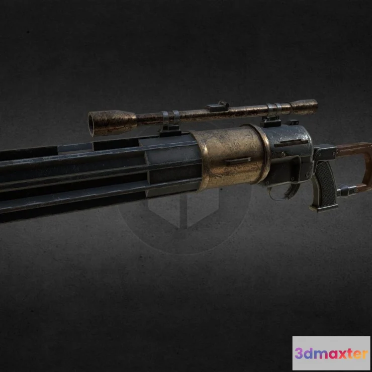 1527218 - PBR Game 3D Models - Boba Fetts Ee 3 Carbine Rifle 3D Max