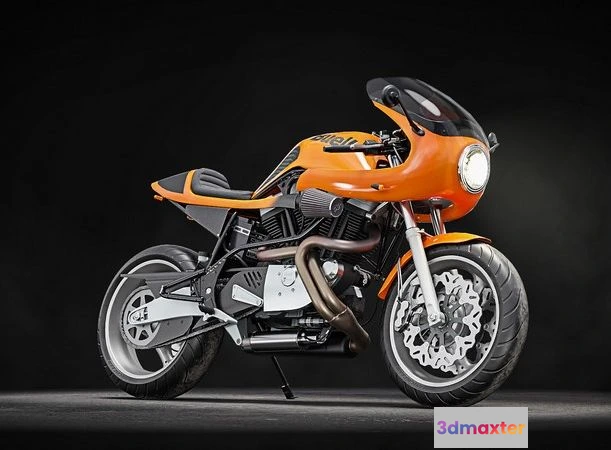 1527228 - PBR Game 3D Models - Buell M2 Cyclone Motorcycle 3D Max