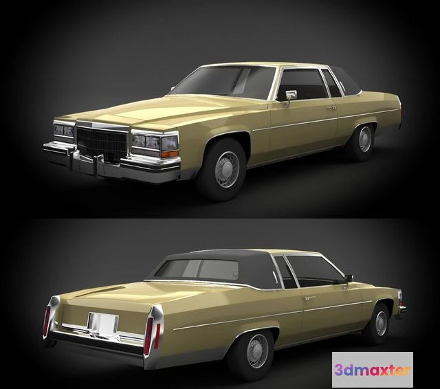 1527234 - PBR Game 3D Models - Cadillac Coupe DeVille 1960 3D Max