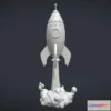 1527254 - PBR Game 3D Models - Cartoon Rocket 3D Max