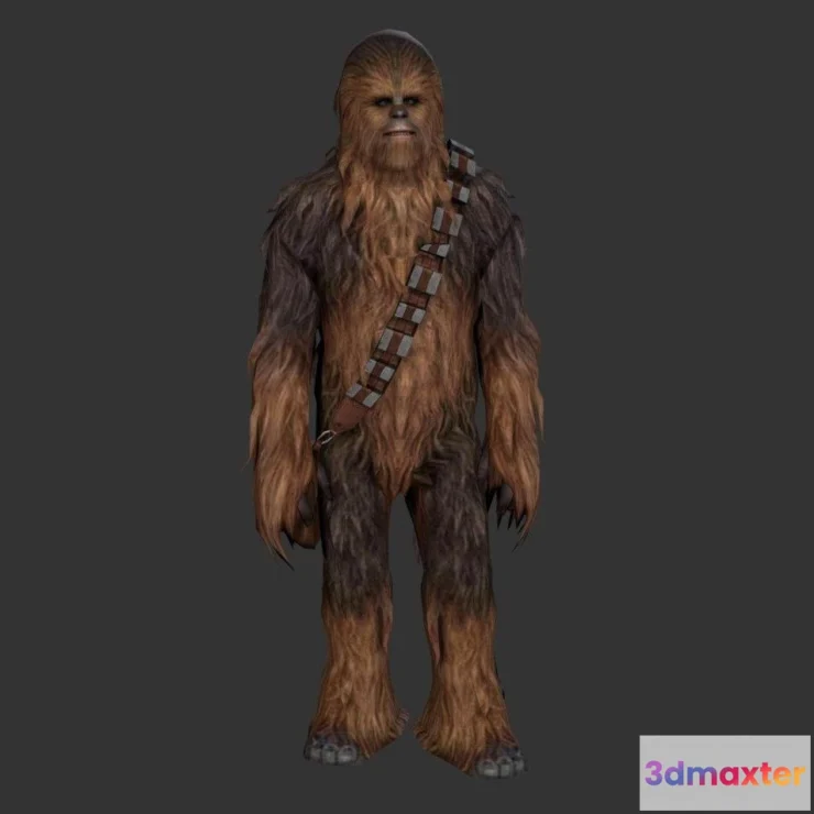 1527282 - PBR Game 3D Models - Chewbacca 3D Max