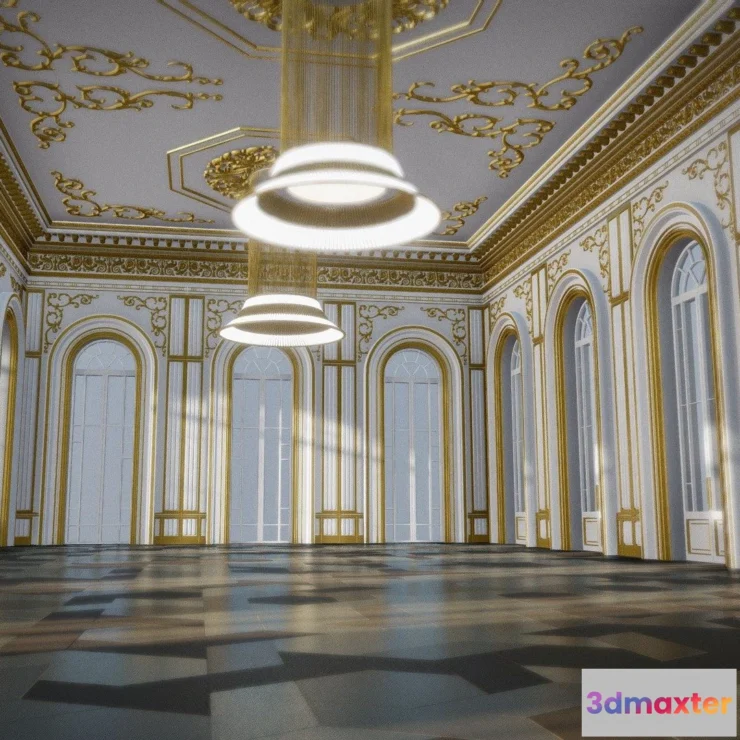 1527298 - PBR Game 3D Models - Classic Interior 335 3D Max