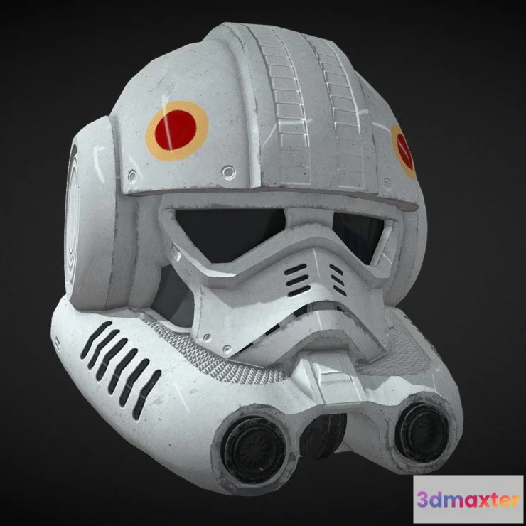 1527304 - PBR Game 3D Models - Clone Pilot Helmet Star Wars 3D Max