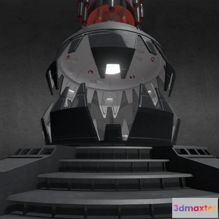 1527340 - PBR Game 3D Models - Darth Vaders Meditation Chamber 3D Max