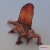 1527376 - PBR Game 3D Models - Dimetrodon Dinosuar Photogrammetry 3D Max