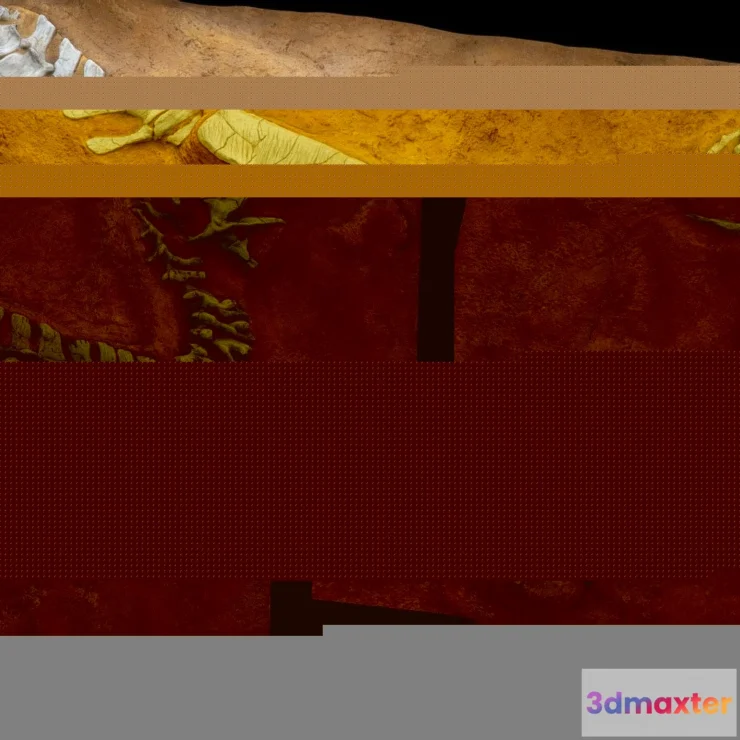 1527388 - PBR Game 3D Models - Dinosaur Tarbosaurus Bataar 3D Max