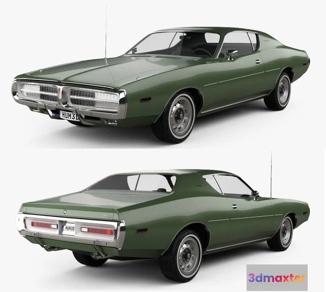 1527394 - PBR Game 3D Models - Dodge Charger 1972 3D Max