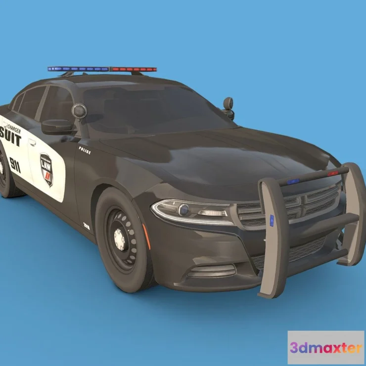 1527396 - PBR Game 3D Models - Dodge Charger 2015 Police 3D Max