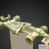 1527428 - PBR Game 3D Models - Dollar Bill Origami Formula 1 Race Car 3D Max