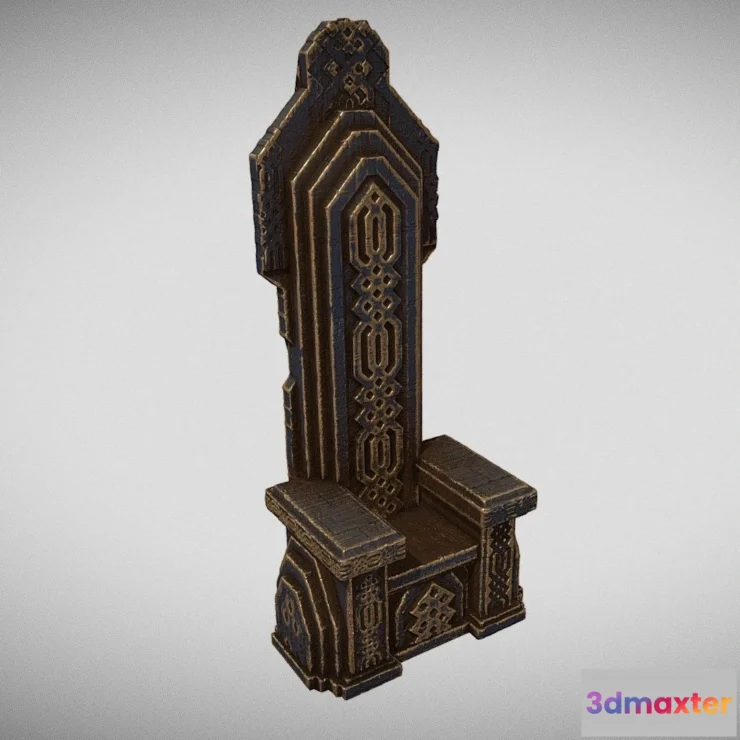 1527478 - PBR Game 3D Models - Dwarven Throne 3D Max