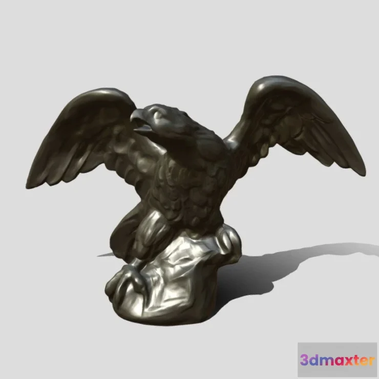 1527484 - PBR Game 3D Models - Eagle Figurine 3D Max