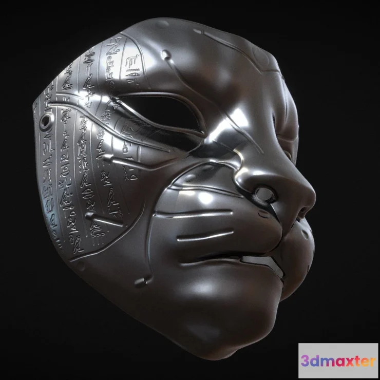 1527508 - PBR Game 3D Models - Egyptian Lion Mask 3D Max