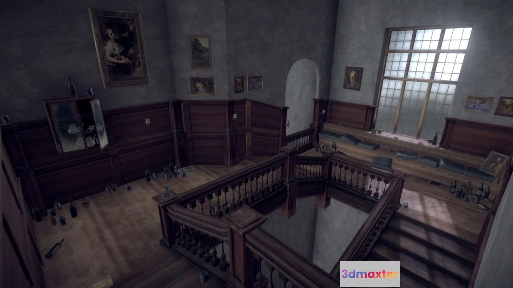 1527516 - PBR Game 3D Models - Eleanors Stairway 3D Max