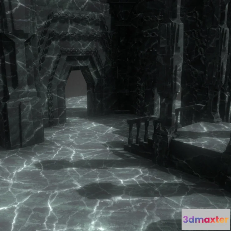 1527558 - PBR Game 3D Models - Erebor Room V1 3D Max