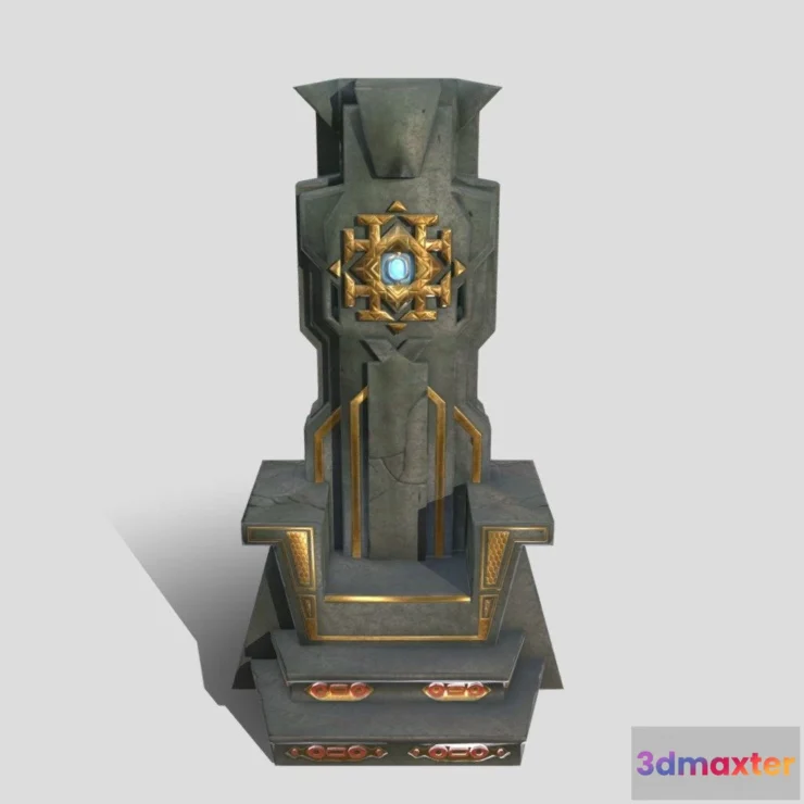 1527560 - PBR Game 3D Models - Erebor Throne 3D Max