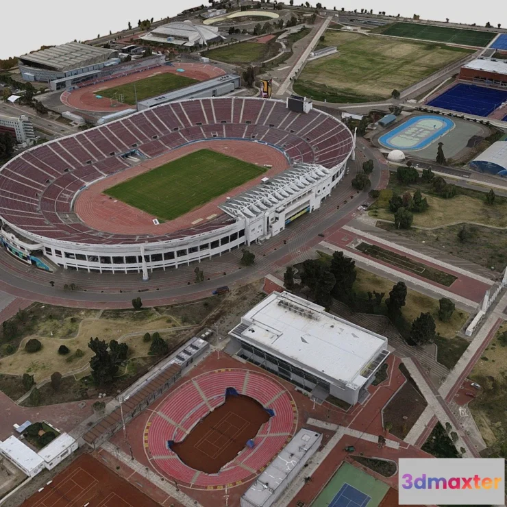1527572 - PBR Game 3D Models - Estadio Nacional 3D Max
