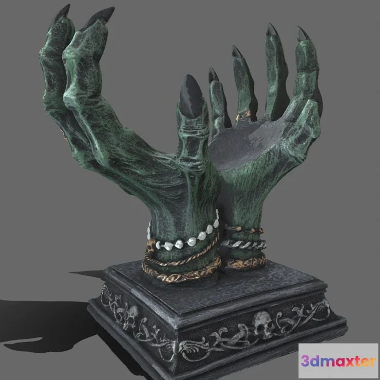 1527588 - PBR Game 3D Models - Evil Hands 3D Max