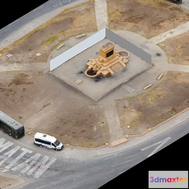 1527592 - PBR Game 3D Models - Ex Monumento Del General Baquedano 3D Max
