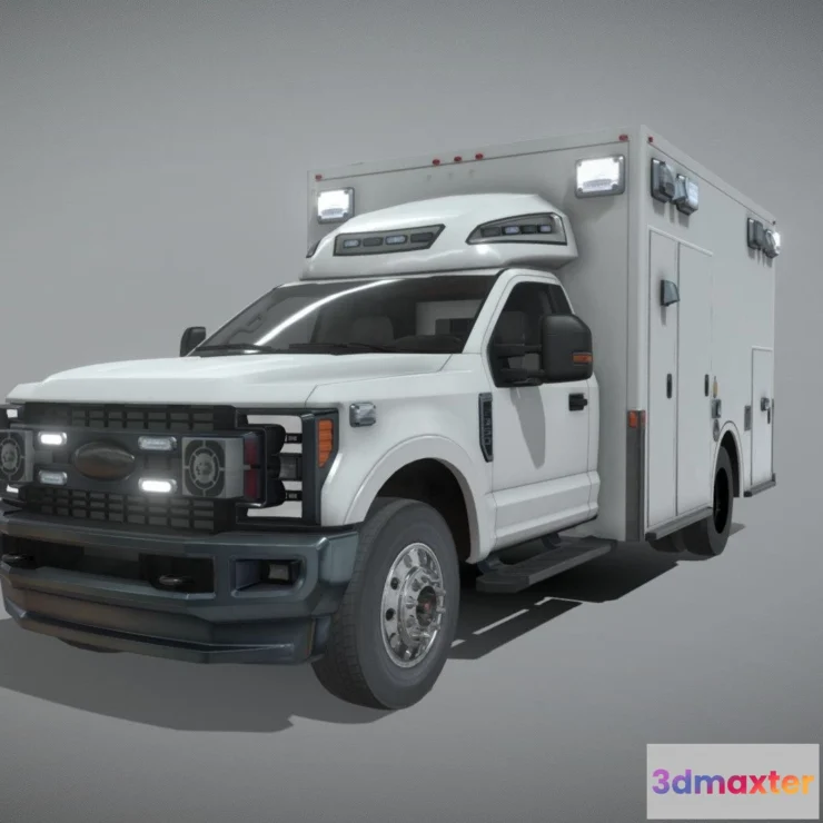 1527598 - PBR Game 3D Models - F 350 Full Cab 2023 3D Max