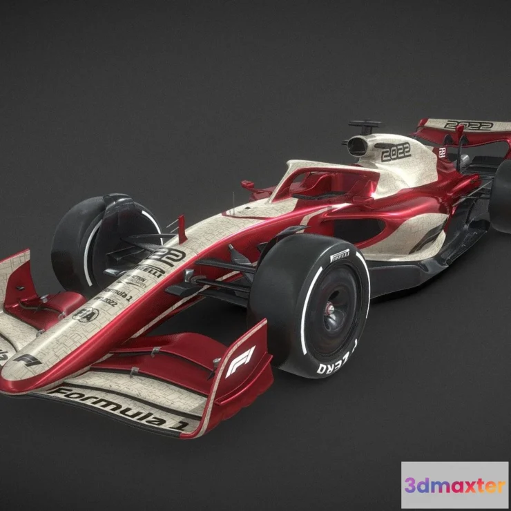 1527606 - PBR Game 3D Models - F1 2022 Prototype 3D Max