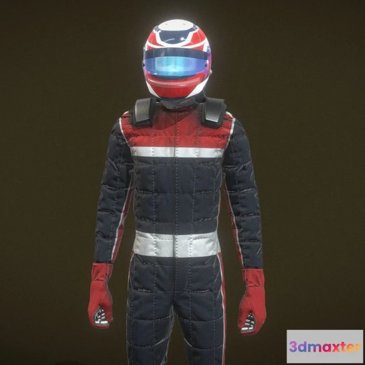 1527610 - PBR Game 3D Models - F1 Driver Rigged 3D Max