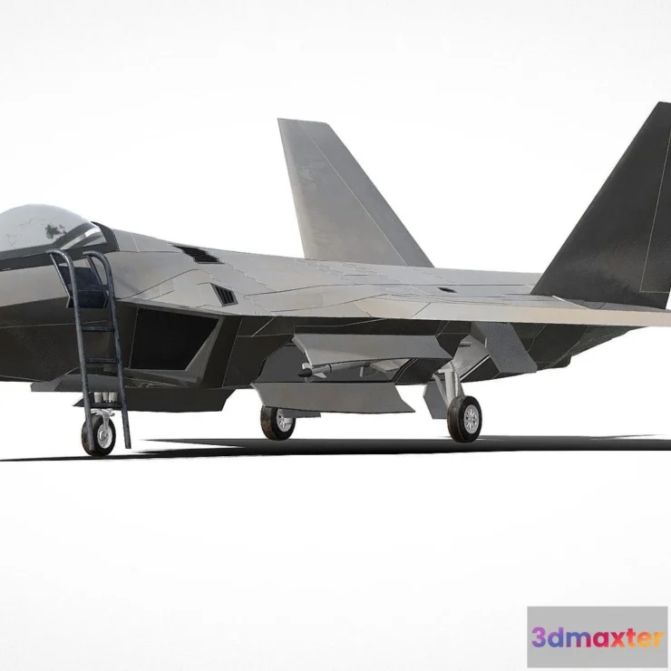 1527630 - PBR Game 3D Models - F22 Raptor 3D Max
