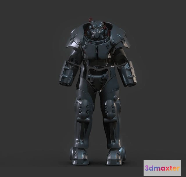 1527646 - PBR Game 3D Models - Fallout 4 X-01 Power Armor 3D Max