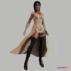 1527656 - PBR Game 3D Models - Fantasy Girl 3D Max