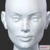 1527700 - PBR Game 3D Models - Female Head 02 3D Max