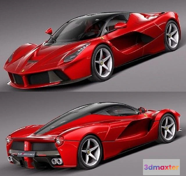 1527738 - PBR Game 3D Models - Ferrari LaFerrari 2014 3D Max
