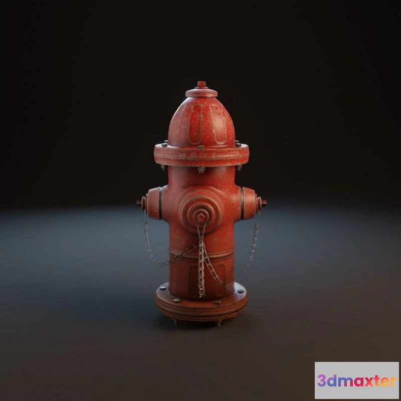 1527744 - PBR Game 3D Models - Fire Hydrant 3D Max