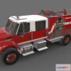 1527746 - PBR Game 3D Models - Fire Truck International Red 3D Max