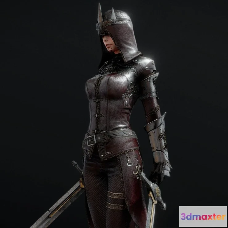 1527762 - PBR Game 3D Models - Fknight Set C 3D Max