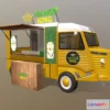 1527790 - PBR Game 3D Models - Foodtruck Mango King Final2 3D Max