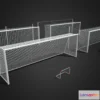 1527792 - PBR Game 3D Models - Football Goal Pack 3D 3D Max