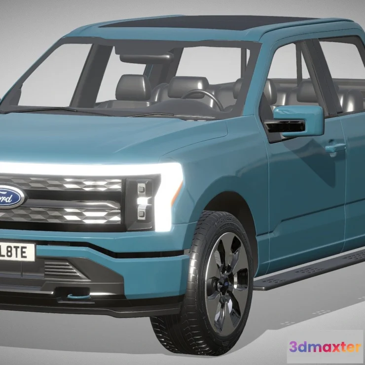 1527808 - PBR Game 3D Models - Ford F 150 Lightning 2022 3D Max