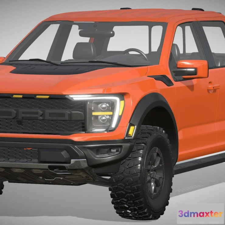 1527812 - PBR Game 3D Models - Ford F-150 Raptor 2021 3D Max