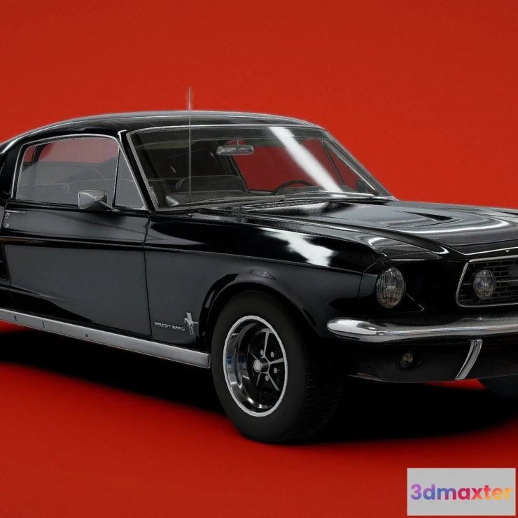 1527824 - PBR Game 3D Models - Ford Mustang Fastback 1967 3D Max