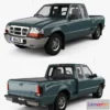 1527830 - PBR Game 3D Models - Ford Ranger (NA) Extended Cab Flare Side XLT 1998 3D Max