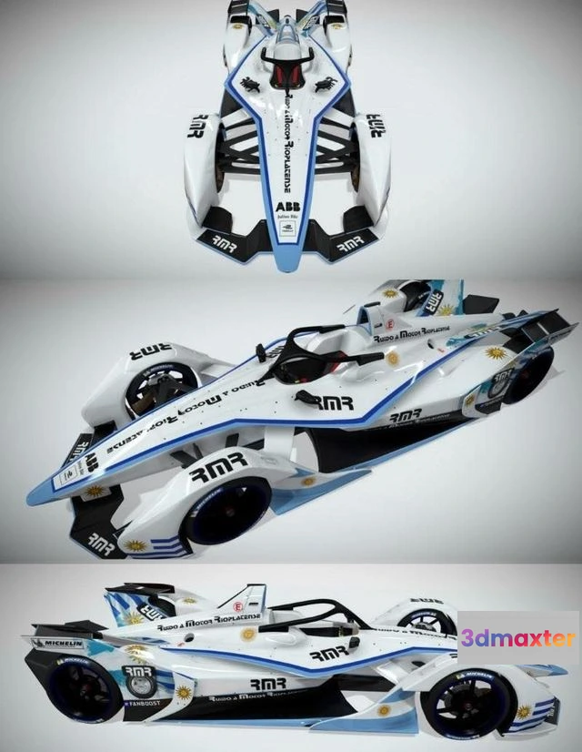 1527834 - PBR Game 3D Models - Formula E Gen2 Race Bolid 3D Max