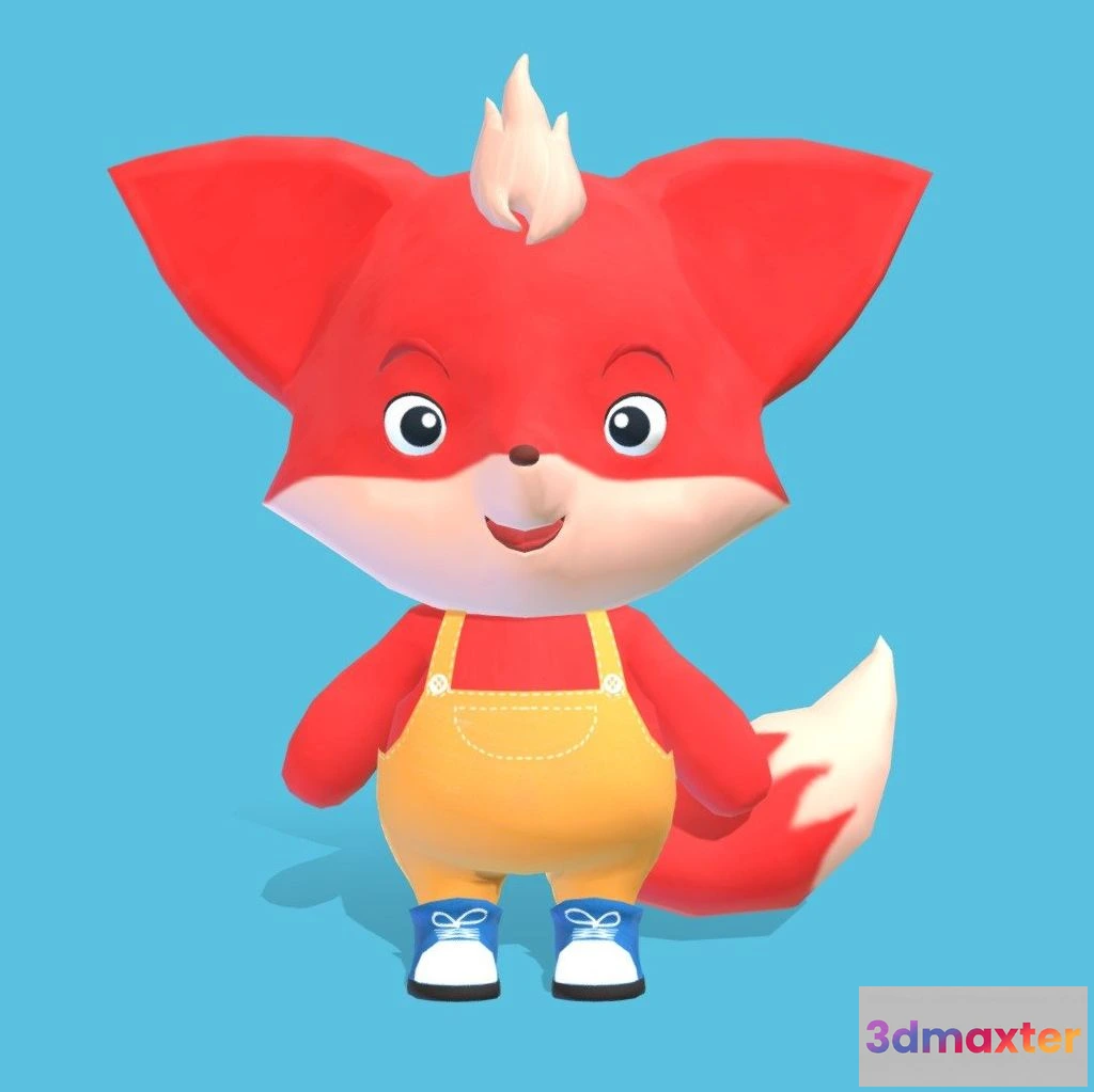 1527848 - PBR Game 3D Models - Fox Game Ready 3D Max