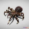 1527872 - PBR Game 3D Models - Furry Spider with animations 3D Max