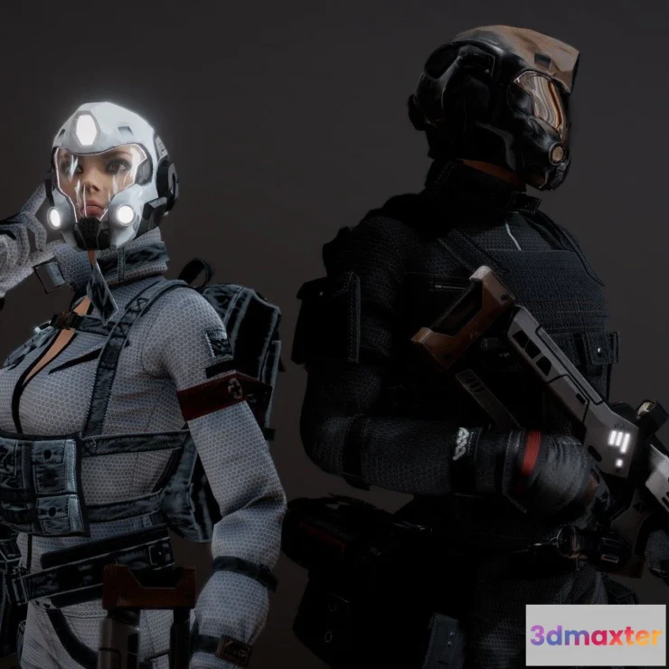 1527912 - PBR Game 3D Models - G2 Medic And Soldier Preview 3D Max