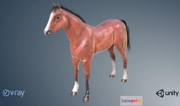 1527924 - PBR Game 3D Models - Game Horse 3D Max