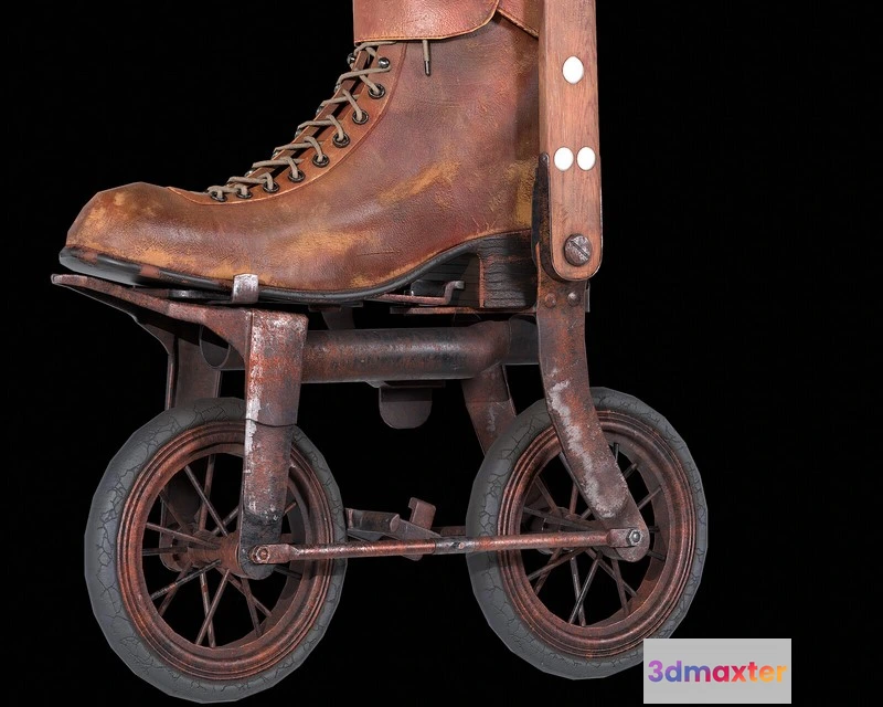 1527928 - PBR Game 3D Models - Game Ready Hero Prop, Ritter Skates 3D Max
