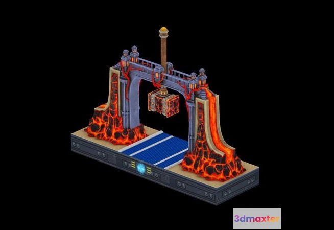 1527946 - PBR Game 3D Models - Gate 3k Poly 3D Max